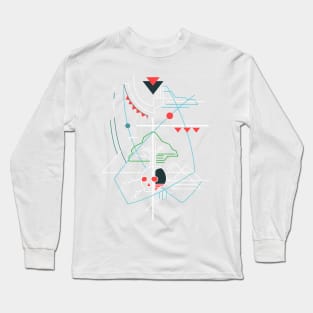 Hand drawn illustration or drawing of Jesus Christ and disciples at Emaus Long Sleeve T-Shirt